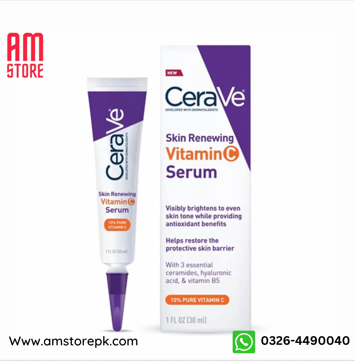 Cerave Skin Renewing Vitamin C Serum image 0