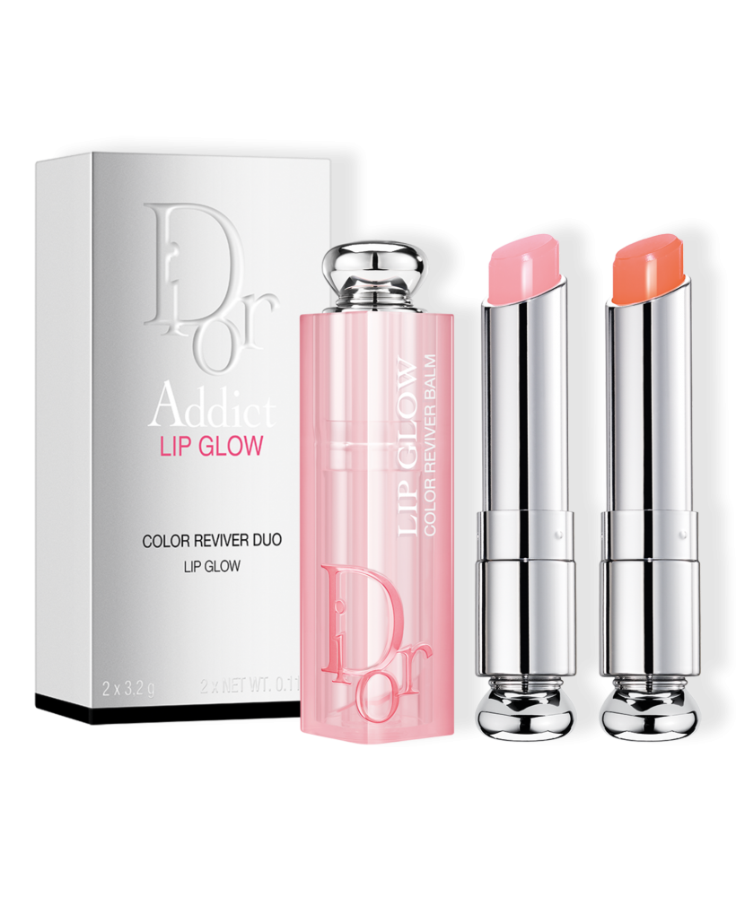 Dior Addict Lip Glow Lip Balm Lip Kit - 004 Coral +001 Pink image 0