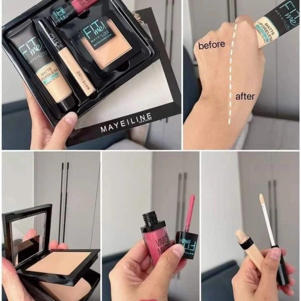 MAYBELLINE FIT COMPLETE MAKUP SET (4in1 ) image 0