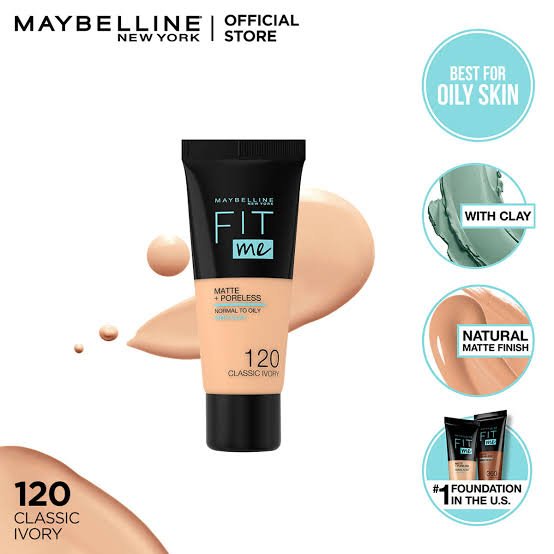 Maybelline - Fit Me Liquid Foundation Matte & Poreless Mini Tube - 120 Classic Ivory image 0