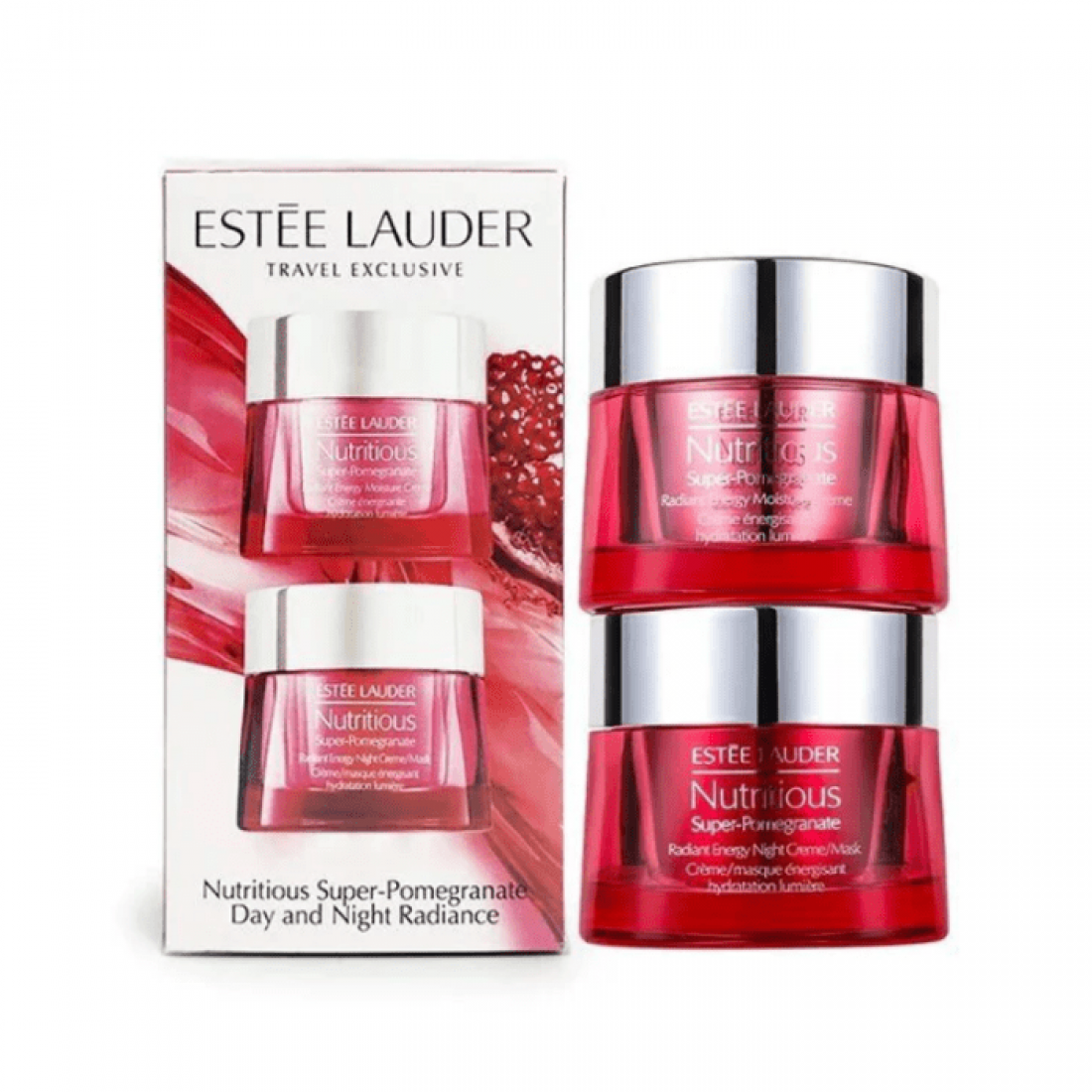Estee Lauder Nutritious Super-Pomegranate Day ＆ Night Radiance Set - 50 ml x 2 image 0