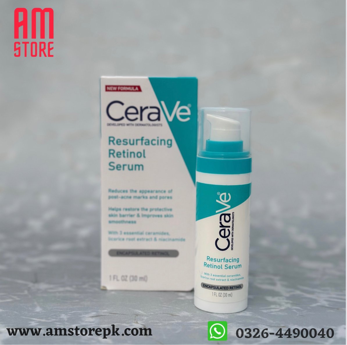 CERAVE Resurfacing Retinol Serum (Original Factory Leftover Stock) image 0