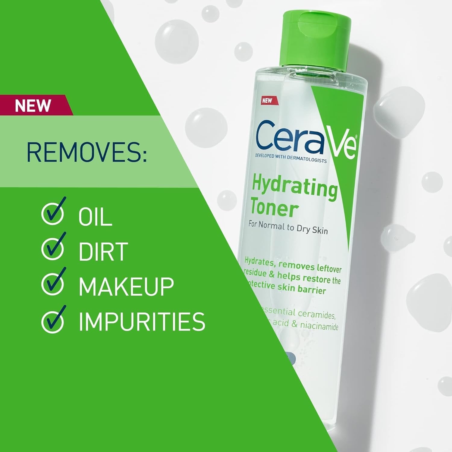 CERAVE HYDRATING TONER NORMAL TO DRY SKIN (200ML) image 2