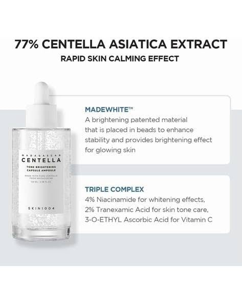 Centella SKIN 1004 Madagascar TONE BRIGHTENING  Fresh Ampoule 100ml image 4