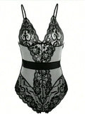 Lace Bodysuit Sexy Lingerie Naughty Pajamas V Neck image 1