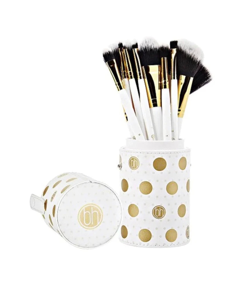 BH Cosmetics Dot Collection 11 Pcs Brush Set - White image 0