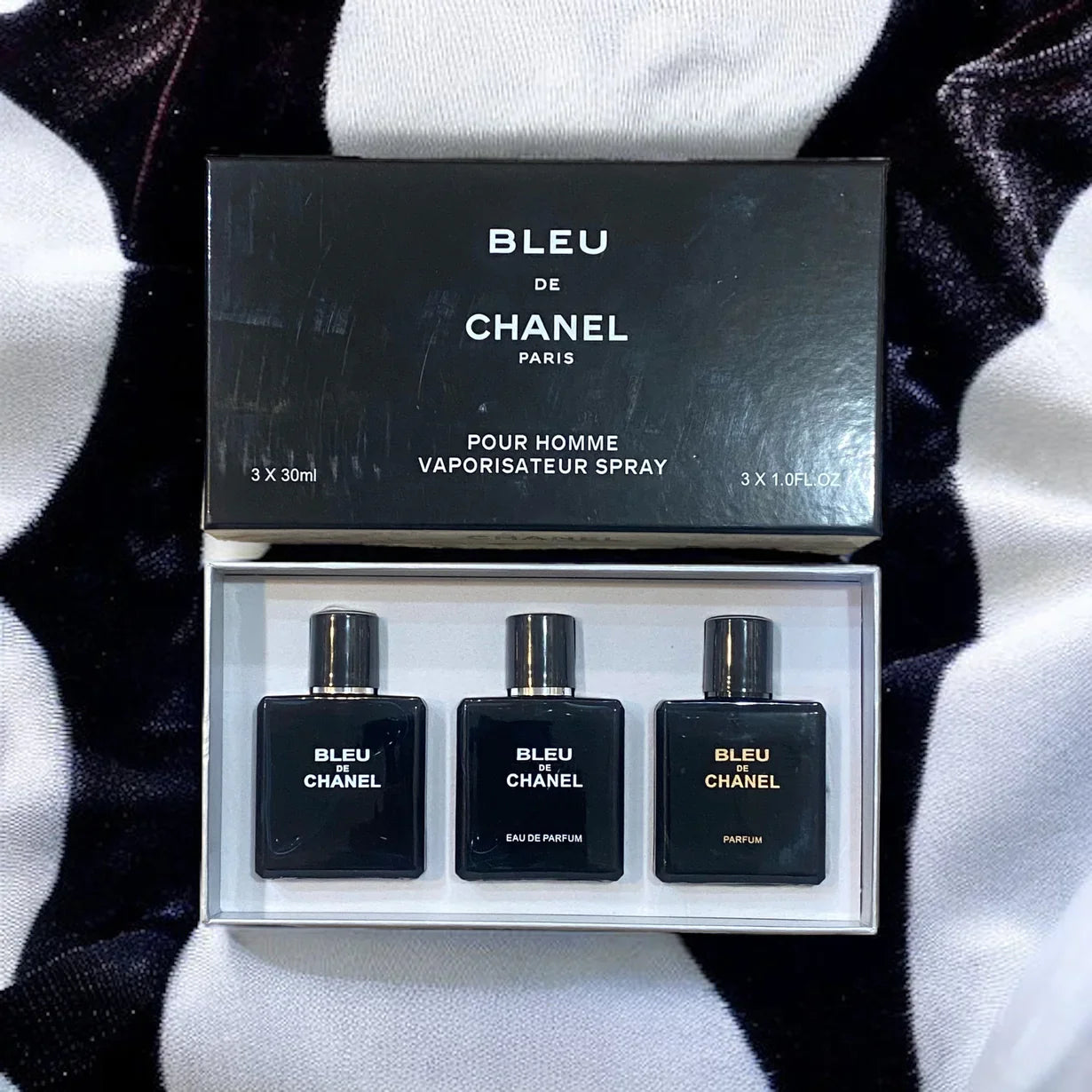 BLEU DE CHANEL PARIS Perfume Set 3 Pcs image 0