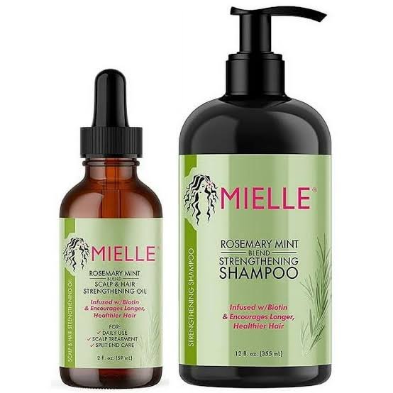 Mielle Organics Rosemary Mint  Strengthening Hair Oil and Shampoo image 0