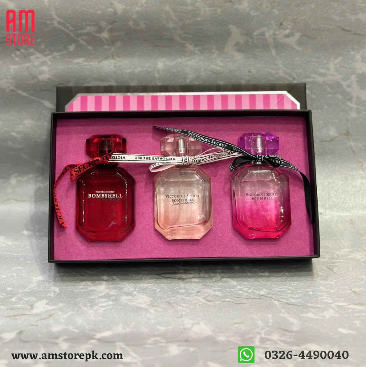 VICTORIA’S SECRET BOMBSHELL Perfume Set 3 Pcs image 2