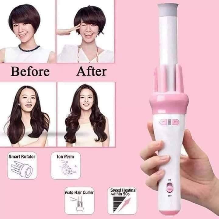 Automatic Hair Curler Spin 360° Rotating Hair Styling Roller Auto Wavy Iron 30s Instant Ceramic Heat Wand image 4
