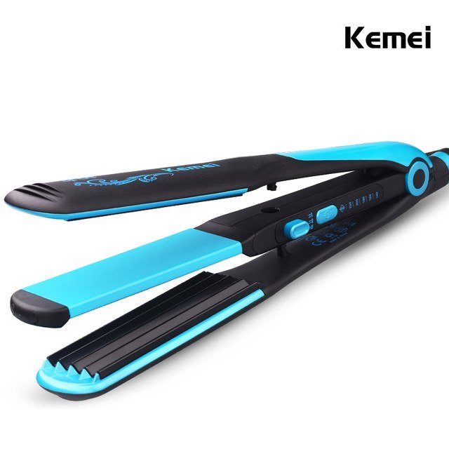Kemei Km-2209 Professional Hair Straightener & Curler 2 In 1 image 0