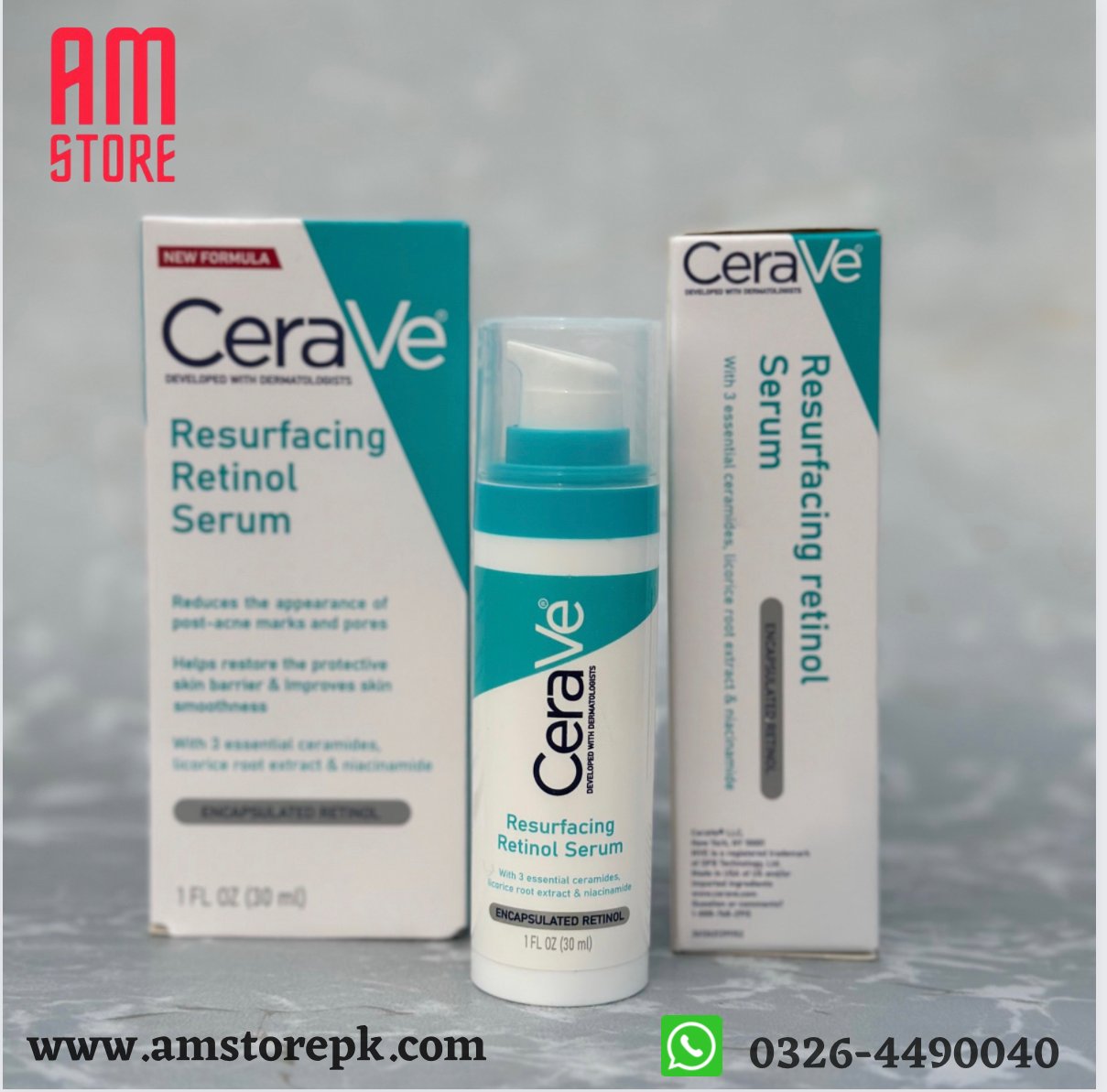 CERAVE Resurfacing Retinol Serum (Original Factory Leftover Stock) image 2