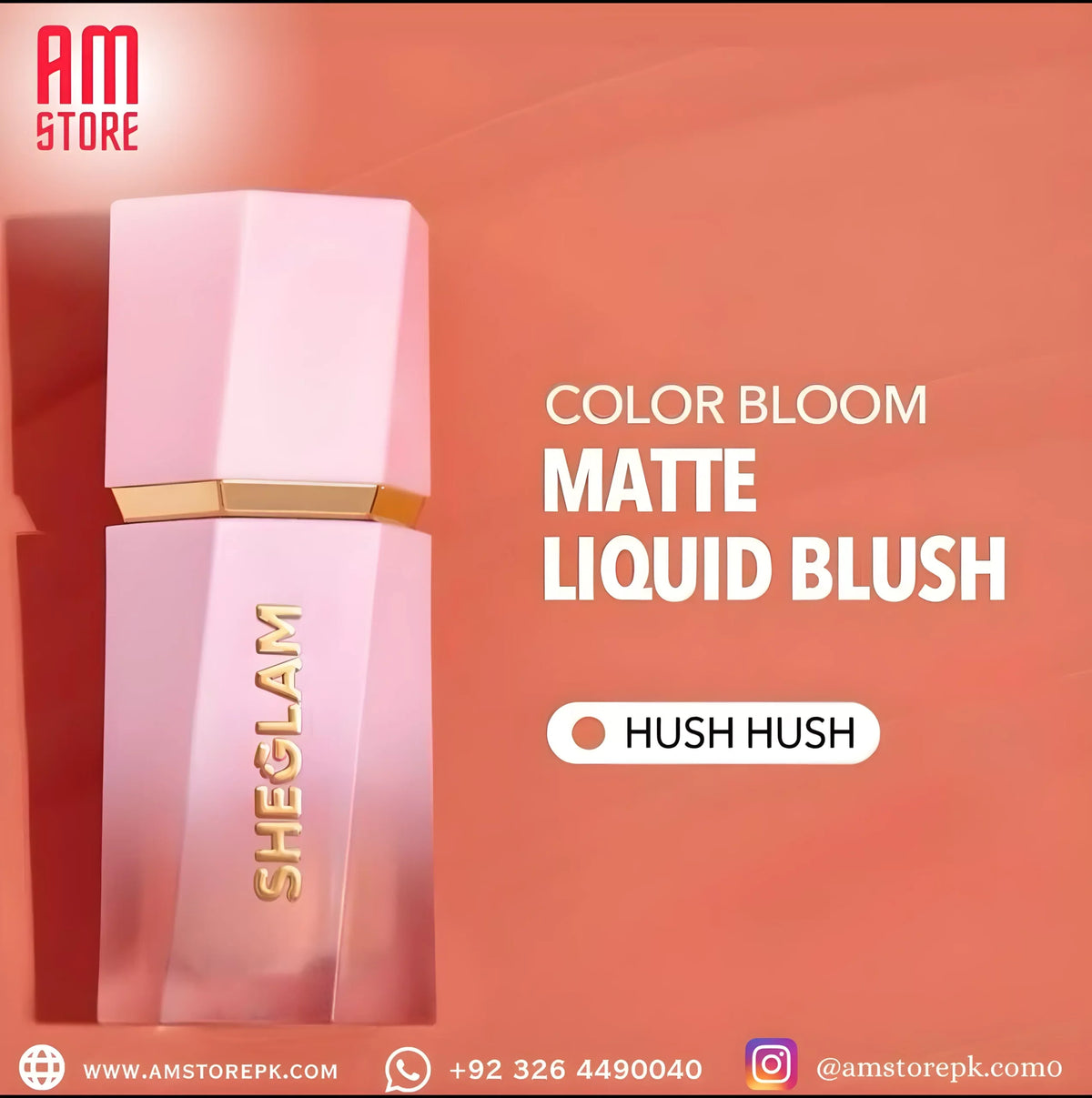 SHEGLAM COLOR BLOOM LIQUID BLUSH  (HUSH HUSH) image 0