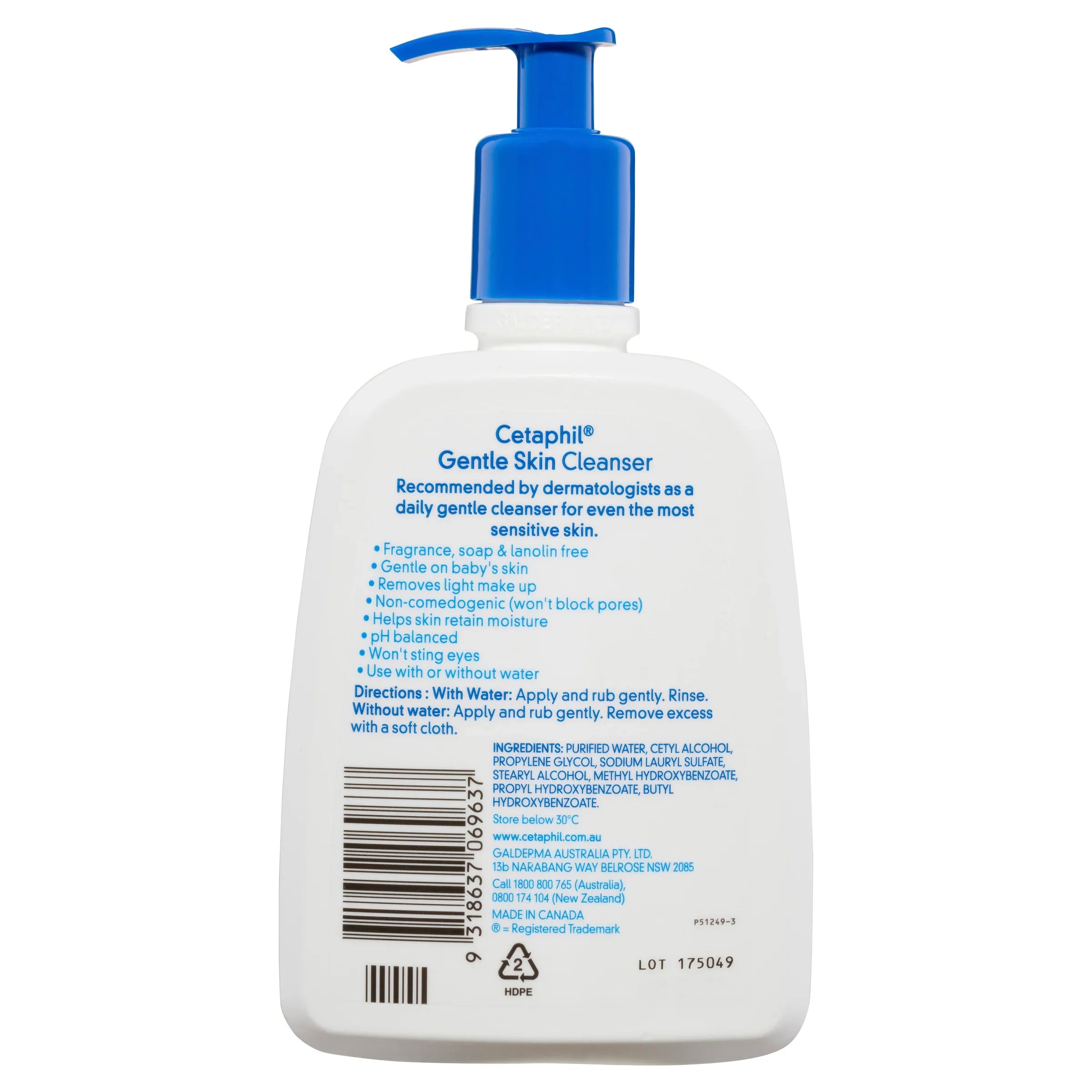 Cetaphil Gentle Skin Cleanser (Face &amp; Body) (For All Skin Types) 500mL image 1