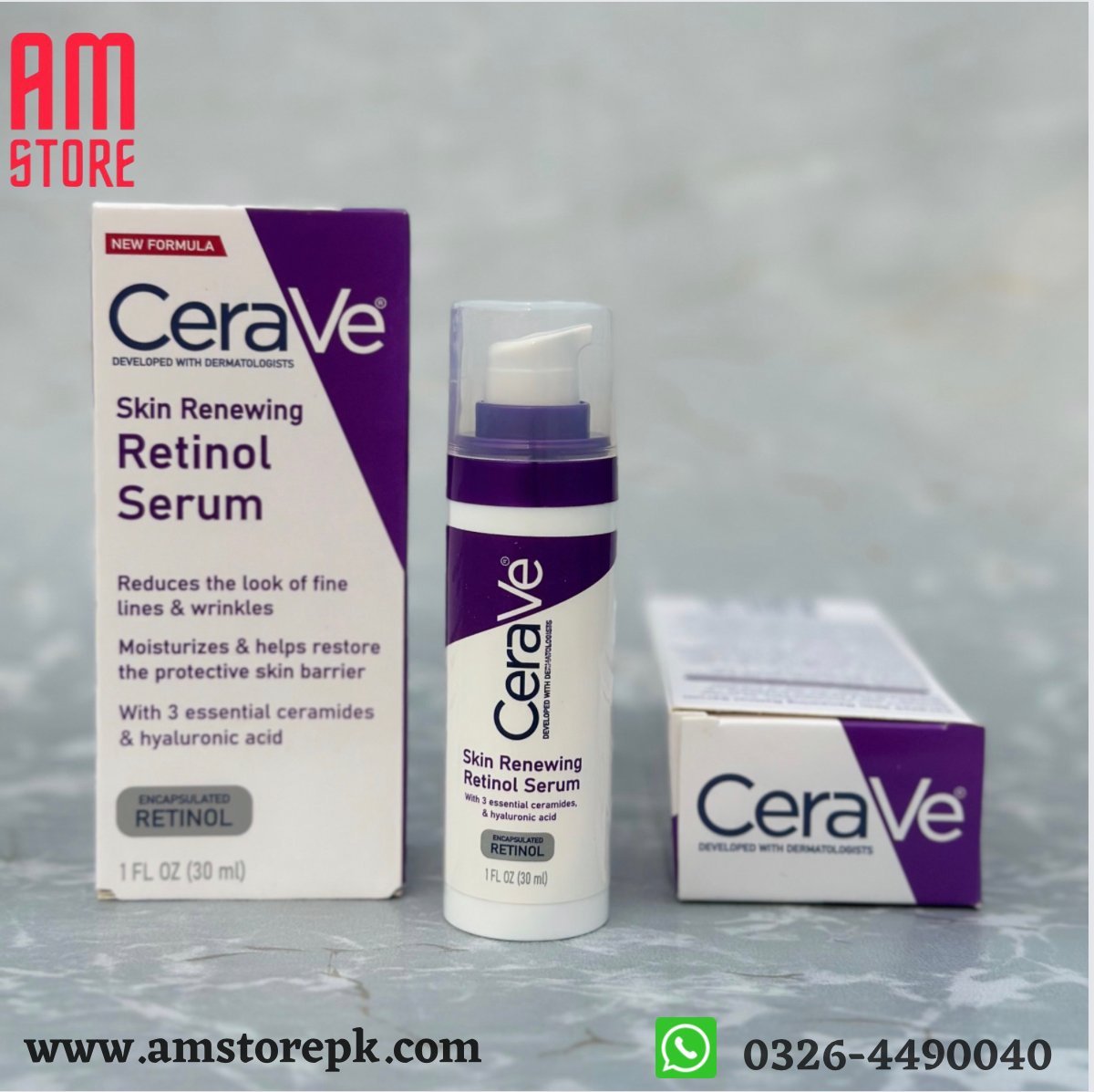 CERAVE Skin Renewing Retinol Serum (Original Factory Leftover Stock) image 3