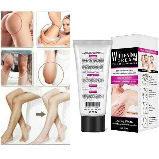 OZAKI Natural Black Whitening Cream Body &amp; Private Parts Whitening Cream with Collagen(100g) image 1