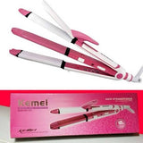 Hair Straightener and Curler, 3-in-1 Ceramic Hair Curling Iron &amp; Hair Straighteners &amp; Crimper Hair Styler Tools Flat Iron with Worldwide Dual Voltage 100~240V image 2