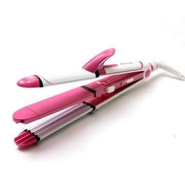 Hair Straightener and Curler, 3-in-1 Ceramic Hair Curling Iron &amp; Hair Straighteners &amp; Crimper Hair Styler Tools Flat Iron with Worldwide Dual Voltage 100~240V image 1