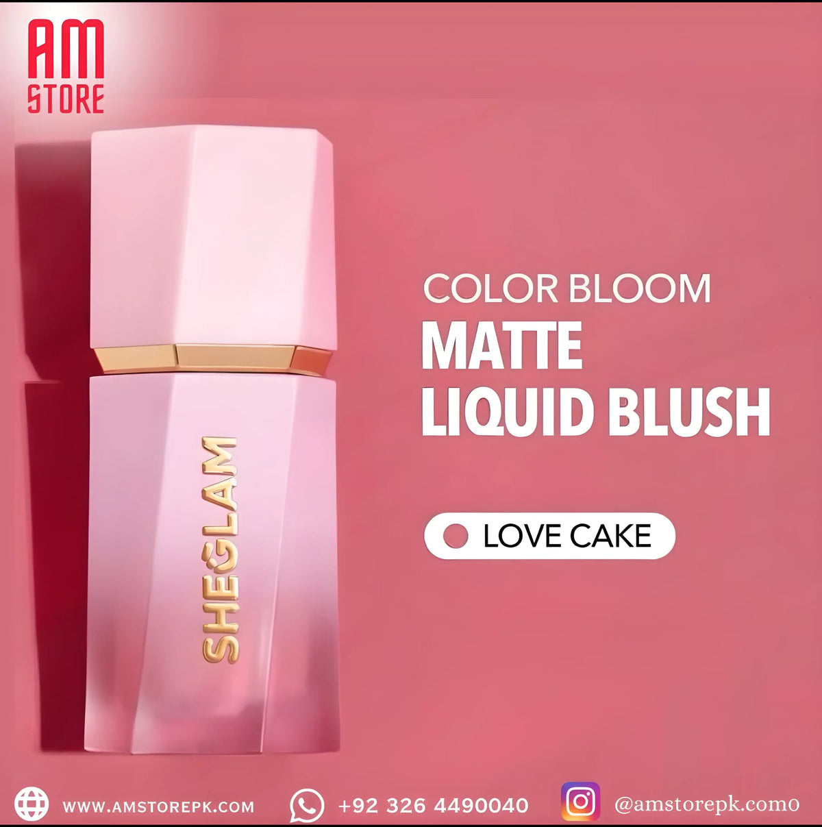 SHEGLAM COLOR BLOOM LIQUID BLUSH (LOVE CAKE ) image 0