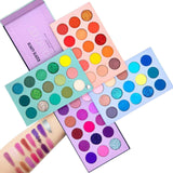 60 Colors Eyeshadow Palette, 4 in1 Color Board Makeup Palette Set Highly Pigmented Glitter Metallic Matte Shimmer Natural Ultra Eye Shadow Powder Easy to Blend image 1