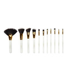 BH Cosmetics Dot Collection 11 Pcs Brush Set - White image 1