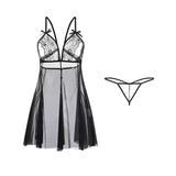 Deep V Temptation Slip Nightdress Sexy Underwear Sexy Pajamas image 1