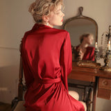 Deep V Fun PajamasSexy Lace See-Through Pendant Set Slit Sex Nightdress Solid Color image 1