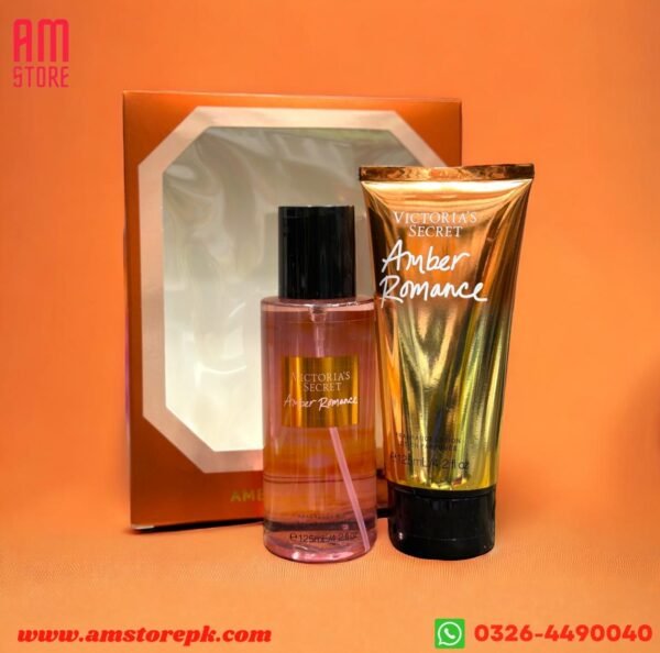 VICTORIA SECRET Amber Romance Body Lotion & Mist Set