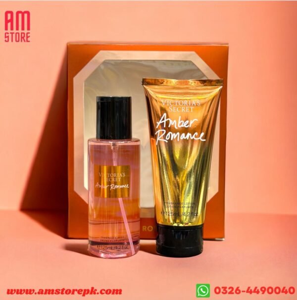 VICTORIA SECRET Amber Romance Body Lotion & Mist Set