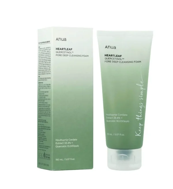 ANUA HEARTLEAF QUERCETINOL PORE DEEP CLEANSING FOAM KOREA150ml