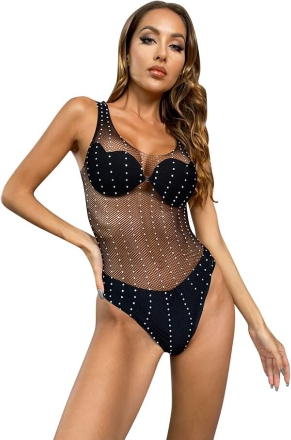 Women's Sexy Coloured Shiny Mesh Sexy Lingerie Underwear Lingerie Plus Product